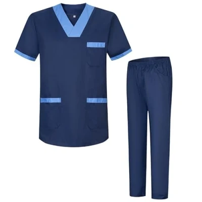 Abbildung von MISEMIYA Unisex Schrubb Set Medizinische Uniform mit Oberteil und Hose ref.8178 XX Large, Marineblau 68