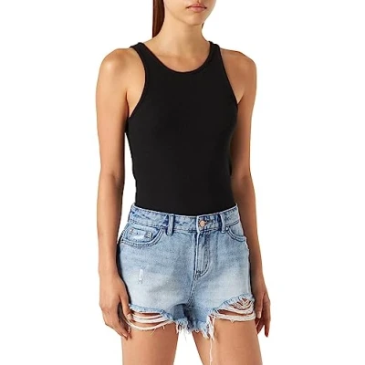 Abbildung von ONLY Onlpacy Jeans Shorts, Damen, Größe: Large, Light blue denim