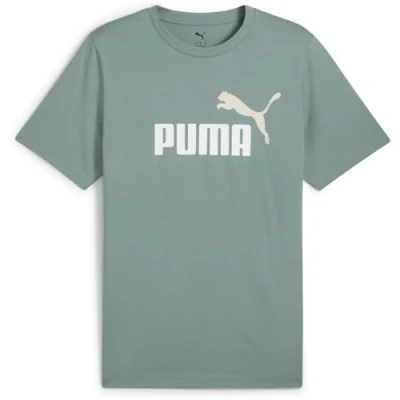 Abbildung von PUMA Unisex ESS 2 Color No. 1 Logo Tee T Shirts, Green Moon,