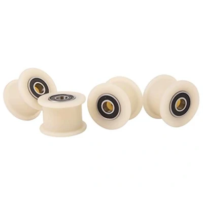 Abbildung von Smart Machines 4 Stück Nylon Gurtspanner 45 mm Ø 25 Nut 10 Lager exakt in der EU gefertigt (45 10)