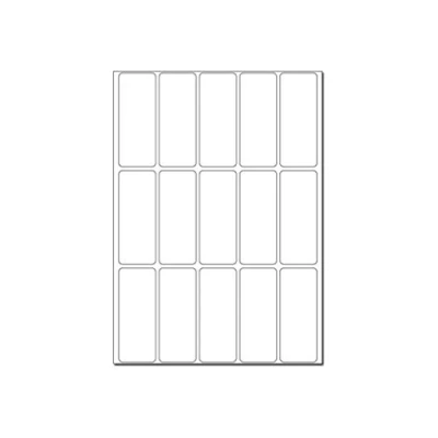 Abbildung von HERMA 2410 Vielzweck Etiketten, 480 Stück, 20 x 50 mm, 15 pro Bogen, selbstklebend, Haushaltsetiketten zum Beschriften, matt, blanko Papier Klebeetiketten Aufkleber, weiß