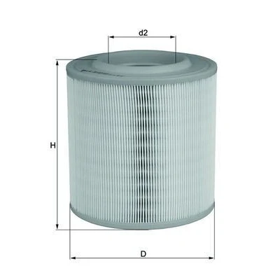 Abbildung von MAHLE ORIGINAL LX 3143 Luftfilter 185,0 175,0 Filtereinsatz NISSAN: NT400 Cabstar, Cabstar