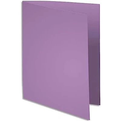 Abbildung von Exacompta 330008E 100er Pack Aktendeckel SUPER in Pastellfarben aus extra starkem Karton für DIN A4 ideal Archivierung 1 lila
