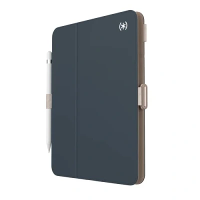 Abbildung von Speck Schutzhülle für iPad Pro 10. Generation 10,9 Zoll Fall und Kameraschutz, schlanker Multi Range Ständer, Apple Pencil Halter Mandelmilch/Mokka/Anthrazit