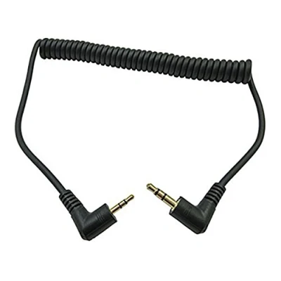 Abbildung von Cerrxian AUX Audiokabel, um 90 Grad rechtwinklig abgewinkelt, 3,5 mm Stecker auf 2,5 Stecker, 3 polig, Schwarz