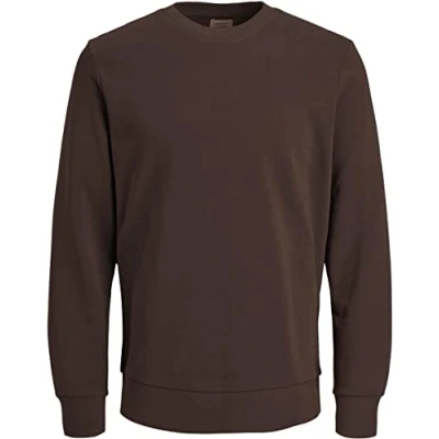 Abbildung von JACK &amp; JONES Herren JJEHOLMEN Sweat Crew Neck, Mulch/REG FIT, M