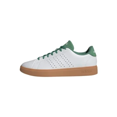 Abbildung von adidas Herren Advantage 2.0 Shoes Schuhe, Cloud White/Core Black/Green, 37 1/3 EU