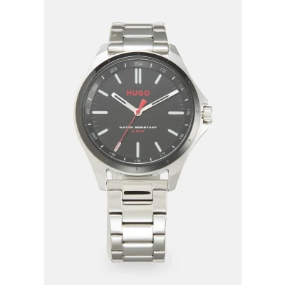 Abbildung von HUGO Complete Uhr silvercoloured, Herren, Größe: One Size, Silver coloured