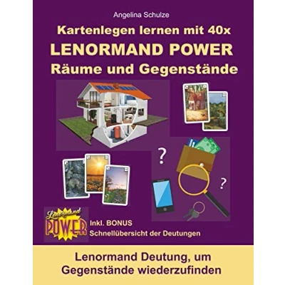 Abbildung von Kartenlegen lernen mit 40x Lenormand Power Räume und Gegenstände: Deutung, um Gegenstände wiederzufinden (Kartenlegen Anfänger Fortgeschrittene)