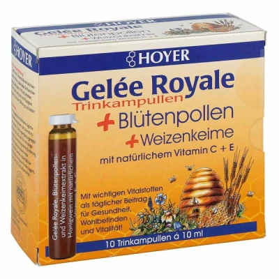 Abbildung von Hoyer Gelee Roy.+blütenpol.+weizenk. Trinkampullen