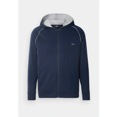 Abbildung von BOSS MIX &amp; Match KAPUZE, Stretch Sweatjacke, Herren, Größe: Small, Schwarz