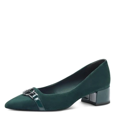 Abbildung von Tamaris Damen Pumps Blockabsatz bequem; GREEN, EU 39