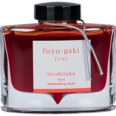 Abbildung von PILOT Iroshizuku 69209 Füllfederhalter Tinte, Fuyu Gaki, Winterpersimmon (orange rot), 50 ml Flasche