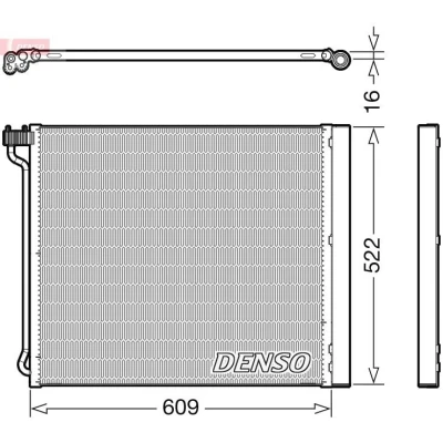 Abbildung von DENSO DCN05034 Klimakondensator mit Trockner R 134a BMW: X5, X6