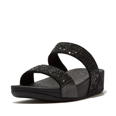 Abbildung von Fitflop Damen Lulu Keilsandale, Schwarz Glitter, 39 EU