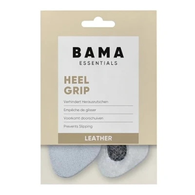 Abbildung von Bama Schuheinlage Heel Grip Fersenhalter aus Leder, schützt vor Druckstellen &amp; verhindert das Herausrutschen, hochwertigem Leder für Erwachsene, 1 Paar