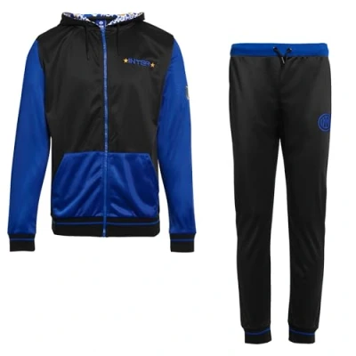 Abbildung von Inter Trainingsanzug für Herren, Jungen, Sweatshirt mit Kapuze + Hose, Reißverschluss, offizielles Produkt