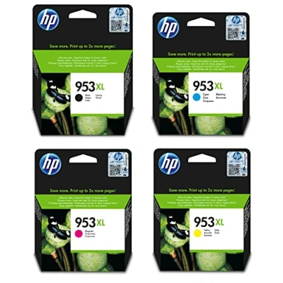 Abbildung von HP 953XL Multipack Druckerpatronen (mit hohe Reichweite für Officejet Pro) Schwarz, Magenta, Gelb, Cyan