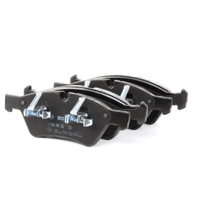 Abbildung von BOSCH 0 986 494 165 Bremsbelagsatz Low Metallic mit Montageanleitung, Anti Quietsch Blech, Kolbenclip MERCEDES BENZ: R Class, ML Class