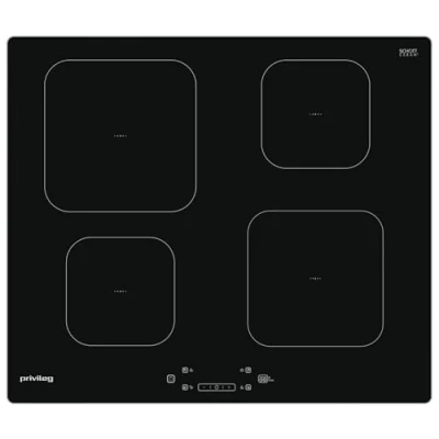 Abbildung von Privileg PS 15Q60 AL Induktions Kochfeld/Booster Funktion/Push&amp;Go Automatik: Push&amp;Warm, Push&amp;Boil und Push&amp;Moka/Touch Control Steuerung/Digitalanzeige/Timer/A bschaltautomatik/Restwärmeanzeige