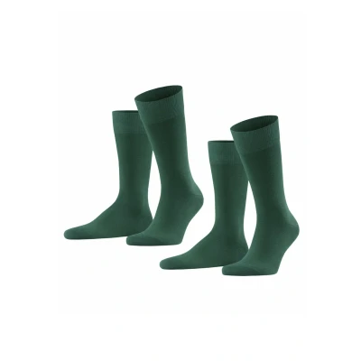 Abbildung von Falke Happy 2PACK Everyday Casual Socken, Herren, Größe: 43 46, Hunter green
