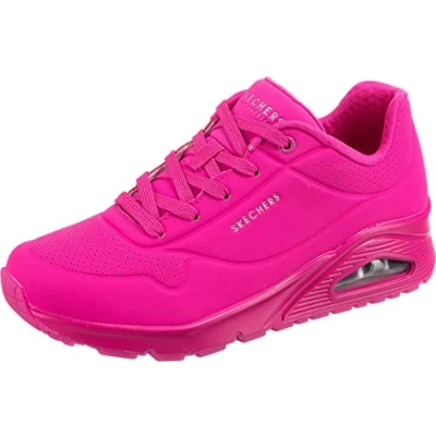 Abbildung von Skechers Damen Uno Night Shades Sneaker, Hot Pink Durabuck, 37 EU