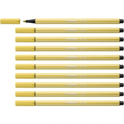 Abbildung von Premium Filzstift STABILO Pen 68 10er Pack senf