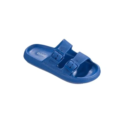 Abbildung von Beco Pantoletten Kinder Airkiss Leisure Badesandalen Kinder, ultraleichte Badeschlappen für Jungen &amp; Mädchen mit innovativer Luftpolstersohle in Blau, Größe 31
