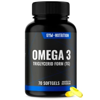 Abbildung von Omega 3 Kapseln 3000mg hochdosiert 70 reine Fischölkapseln Aus Anchovy gewonnen mit EPA &amp; DHA in Triglycerid Form Natürliches Fischöl ohne Gentechnik essentiellen Fish Oil Fettsäuren