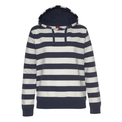 Abbildung von H.I.S Kapuzenpullover, Damen, Größe: 48/50, Navy ecru gestreift