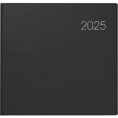 Abbildung von BRUNNEN Buchkalender Modell 766 (2025), 2 Seiten = 1 Woche, 210 x 205 mm, 144 Seiten, Balacron Einband, schwarz