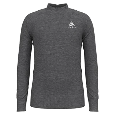 Abbildung von odlo Kinder Funktionsunterwäsche Langarm Shirt mit Stehkragen ACTIVE X WARM ECO, steel grey melange, 164