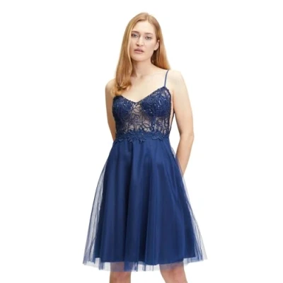 Abbildung von Vera Mont Damen 2552/4500 Kleid, Festival Blue, 36