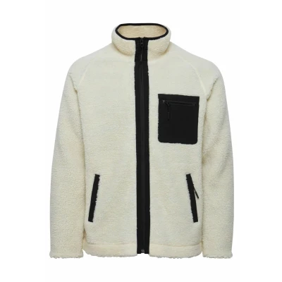 Abbildung von Indicode Jeans Rodie Fleecejacke, Herren, Größe: XL, White asparagus