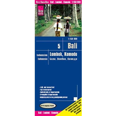 Abbildung von Reise Know How Landkarte Bali, Lombok, Komodo (1:150.000) Indonesien 5: world mapping project