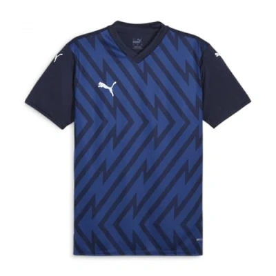 Abbildung von Puma Teamglory JR Unisex Sport Tshirt für Kinder, Größe: 164, Navy/white/blazing blue