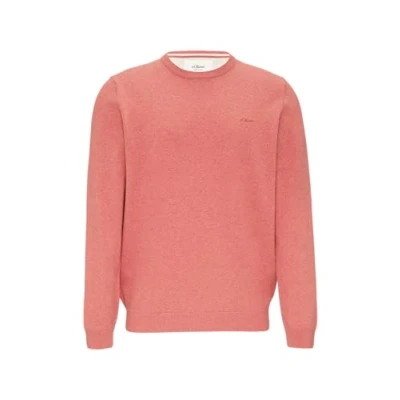 Abbildung von s.Oliver MIT Logostickerei Strickpullover, Herren, Größe: Medium, Bordeaux
