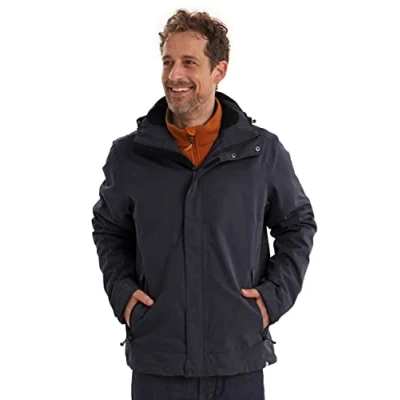 Abbildung von Killtec Herren Xenios Funktionsjacke Mit Abzippbarer Kapuze, schwarz, L