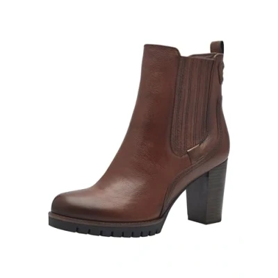 Abbildung von Marco Tozzi High Heel Stiefelette, Damen, Größe: 40, Cognac comb Schuhe