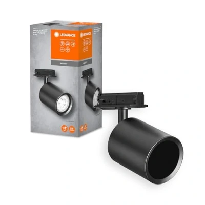 Abbildung von LEDVANCE TRACKLIGHT Schienensystem Mini Leuchtenkopf, weiß, mit GU10 Sockel, kann einfacher oder smarter Lampe bestückt werden, smart, WiFi, loftartiges Design, Schutzklasse IP20