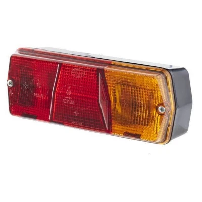 Abbildung von HELLA 2SD 001 680 281 Rückleuchte rechts P21W, R10W schwarz 12, 24 ohne Glühlampen mit Lampenträger kfzteile, mister auto, atp autoteile, kfzteile24