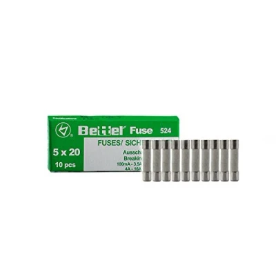 Abbildung von 10er Päckchen Keramik Sicherungen 1A träge 5x20mm