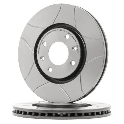 Abbildung von BREMBO MAX LINE 09.8760.75 Bremsscheibe 283 26 4 innenbelüftet, geschlitzt beschichtet mit Schrauben PEUGEOT: 3008 I, 308 I SW, 2008 Estate