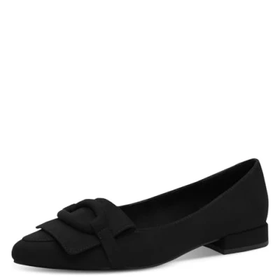 Abbildung von MARCO TOZZI Damen Ballerinas Spitz Kleiner Absatz, Schwarz (Black), 39 EU