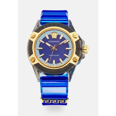 Abbildung von Versace Watches ICON Active Unisex Uhr, Größe: One Size, Transparent blue/black