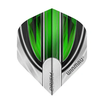 Abbildung von WINMAU Prism Alpha White &amp; Green Extra Dicke Dart Flights 1 Sätze pro Packung (3 insgesamt)