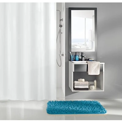 Abbildung von Kleine Wolke Duschvorhang Caravelle, Polyester, Weiß, 120 cm x 200