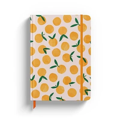 Abbildung von Rileys Bullet Journal Buch Notizbuch A5 Dotted mit 240 Seiten Hardcover Gepunktet zum Reinschreiben (inkl. Lesebändchen und Gummiband) Orange