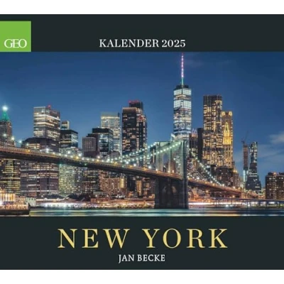 Abbildung von GEO New York Wandkalender 2025, 50x45cm, Posterkalender mit Fotografien von Jan Becke, eindrucksvolle Bilder der Metropole an US Küste: Wand Kalender Reise Poster