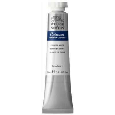 Abbildung von Winsor &amp; Newton 0308150 Cotman Aquarellfarbe mit ausgezeichneter Transparenz, Farbkraft und Verarbeitungseigenschaften, Wasserfarbe 21ml Tube Chinesischweiß